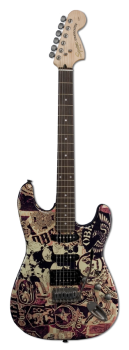 Obey Graphic Stratocaster Collage | Squier Wiki